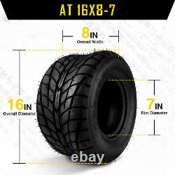 2pc 18x9.50-8 4 Ply Tires Tubeless 18x9.5x8 Heavy Duty For Tractor Lawn Mower