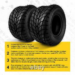 2pc 18x9.50-8 4 Ply Tires Tubeless 18x9.5x8 Heavy Duty For Tractor Lawn Mower