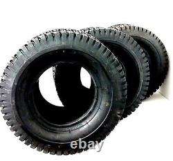 3 Pk Heavy Duty 4 Ply Lawn Mower Tires 13x6.50-6 Turf Tires 13 650 6