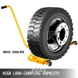 300 LB Truck Tire Lifting Dolly Tool Heavy Duty Steel Universal Rotatable Caster
