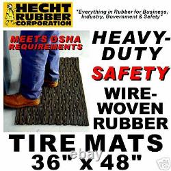 36 x 48 Rubber Tire Heavy Duty Safety Matting