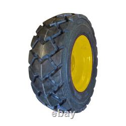 4-Heavy Duty 10-16.5 SKS-6 Skid Steer Tires/Rims for New Holland-10X16.5-12PLY