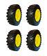 4-heavy Duty 10-16.5 Sks-9 Skid Steer Tires/rims For John Deere-10x16.5 (6 Lug)