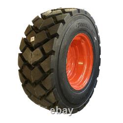 4-Heavy Duty 12-16.5 SKS-6 Skid Steer Tires/Rims for Kubota SSV65, SSV75 & more