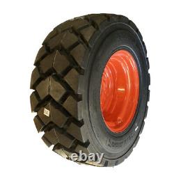 4-Heavy Duty 12-16.5 SKS-6 Skid Steer Tires/Rims for Kubota SSV65, SSV75 & more