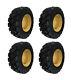 4-heavy Duty 12-16.5 Sks-7 Skid Steer Tires/rims For Cat 252,256,262,272 & More