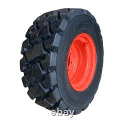 4-Heavy Duty 12-16.5 SKS-7 Skid Steer Tires/Rims for Kubota SSV65, SSV75 & more