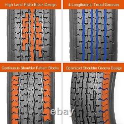 4 ST235/80R16 Trailer Tires Radial 235 80 16 Heavy Duty 10PR Tubeless 235/80/16