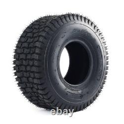 4PCS 15x6.00-6 Lawn Mower Tires 15x6.00x6 15x6-6 4Ply Heavy Duty Tubeless Tyres