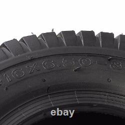 4pcs 16x6.5-8 Tyre For Lawn Mower Golf Cart Garden Tractor Tubeless Heavy Duty