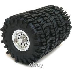 4pcs RC 1.9 Mud Slingers Crawler Tire 120mm & Alum 1.9 Heavy Duty Beadlock Wheel