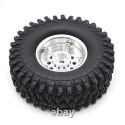 4pcs RC Soft 1.9 inch Tires Height 108mm/4.25inch & Heavy Duty Aluminium 1.9