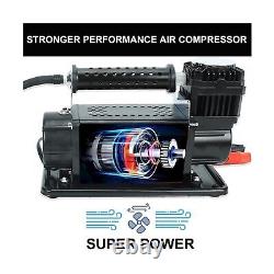 5.65 CFM Universal Air Compressor, 12v Car Truck Tires Inflator Heavy Duty Ai