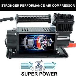 5.65 CFM Universal Air Compressor, 12v Car Truck Tires Inflator Heavy Duty Ai