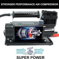 5.65 CFM Universal Air Compressor, 12v Car Truck Tires Inflator Heavy Duty Air