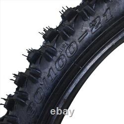 80/100-21 Front Tire + Tube 2.75/3.00-21 for Motocross Dirt Bike MX Heavy Duty