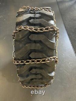 8MM USA Extra Thick Heavy Duty Tire Chains 31x6x10 SKID STEER BACKHOE -3-5