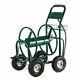 Aleko Heavy Duty Hose Reel Cart Industrial 4 Wheel 400 Ft Green