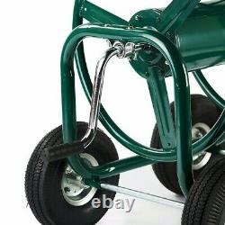 ALEKO Heavy Duty Hose Reel Cart Industrial 4 Wheel 400 Ft Green