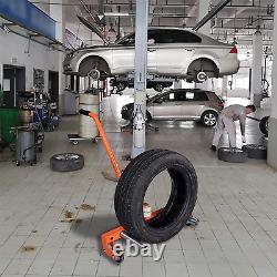Aain DY016 Heavy-Duty Adjustable Tire Wheel Dolly for Workshop, Garage, Orange