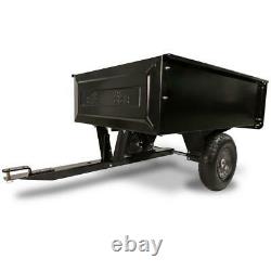 Agri-Fab Steel Dump Cart 10 cu. Ft. Pneumatic Tires Universal Hitch Pin Included