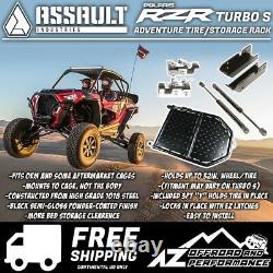 Assault Industries Adventure Spare Tire Rack for 2018-2020 Polaris RZR Turbo S
