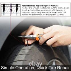 Car Tire Repair Plug Kit Heavy Duty Flat Patch Puncture Repair Car Accessories