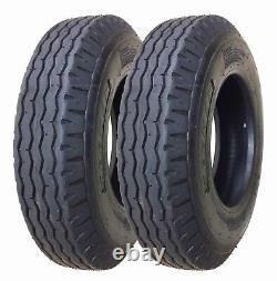 Clearance! 2PC 8-14.5 8x14.5 Trailer Tires 8 14.5 Heavy Duty 14PR Highway Tire