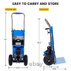 Electric Stair Climbing Hand Truck Tracked Skid Steer Powered Stair Climber Cart