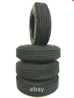 FOUR-NEW 8-14.5 TRAILER TIRE 14 PLY RATED HEAVY DUTY 8 14.5 Low Patform trailer