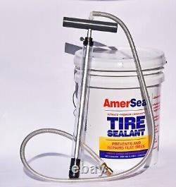 Five Gallon Heavy Duty AmerSeal Tire Sealant with Pump FREE SHIPPING