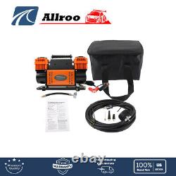 For Truck Tires Orange 150 PSI Dual Cylinder 12V Portable Inflator Heavy Duty Ma