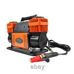 For Truck Tires Orange 150 PSI Dual Cylinder 12V Portable Inflator Heavy Duty Ma