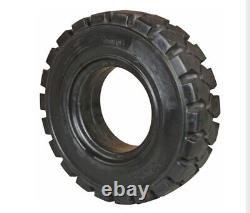 Forklift Pneumatic Tire 5.00x8 Solid Rubber Durable Heavy Duty Replacement