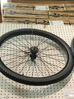 Front and Rear Wheels Tires Tubes 26 x 2.125 x 12G Heavy Duty Spokes Black
