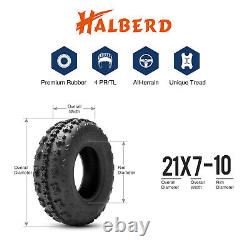 Full Set 4 ATV Tires 21x7-10 20x11-10 Heavy Duty 4Ply 21x7x10 20x11-10 Tubeless