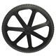 Genuine Rubbermaid M1564200 New Stronger 7 Spoke 20 Wheel With No-flat Tire