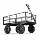 Gorilla Cart Gor1200-com 9 Cubic Feet Heavy Duty Steel Utility Wagon Cart, Black