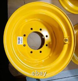HORSESHOE 16.5x8.25 heavy duty skid steer Yellow (CT) steel rim for tire 10-16.5