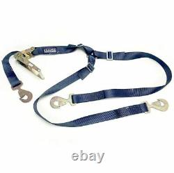 Heavy Duty 3 Point Tire Style Ratchet Strap/Tie Down 2 X 9' 10,000 Lbs Rating