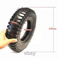Heavy Duty 400 8 Rubber Tire and Inner Tube Set for Trolleys and Wheelbarrows