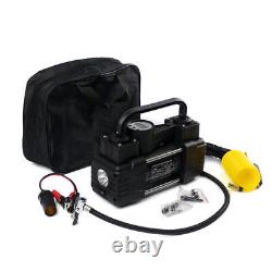 Heavy Duty Dual Cylinder Tire Inflator Air Compressor Pump for Car Truck Bicycle