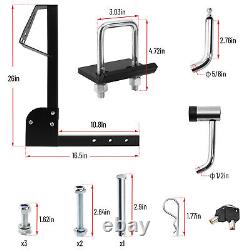 Heavy Duty Hitch Spare Tire Mount Spare Tire Carrier Fit All 2 Receiver Trailer