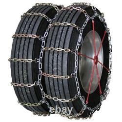 Heavy Duty Square Alloy Dual Cam 11-24.5 Truck Tire Chains