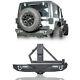 Heavy Duty Steel Rear Bumper With Tire Carrier & Light For Jeep Wrangler 07-18 Jk