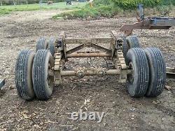 Heavy Duty Tandem Axle Bogy Unit From Step Frame Trailer With 8.25 R 15 Tyres