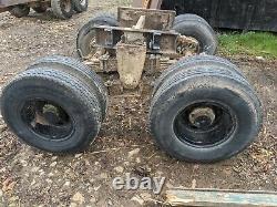 Heavy Duty Tandem Axle Bogy Unit From Step Frame Trailer With 8.25 R 15 Tyres