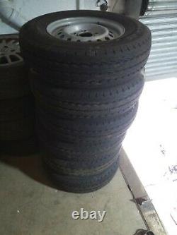 Heavy Duty Trailer Wheels And Tyres 185 70 R13C. Used once 6 available