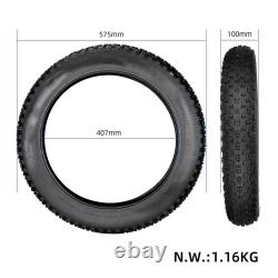 Heavy duty 20x4 0/4 9 pouces gros pneu pour vélos gras / vélos électriques /
