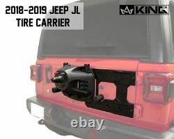 King 4WD Jeep JL Tire Carrier For 18-Pres Wrangler JL 2/4 Door Baumer Heavy Duty